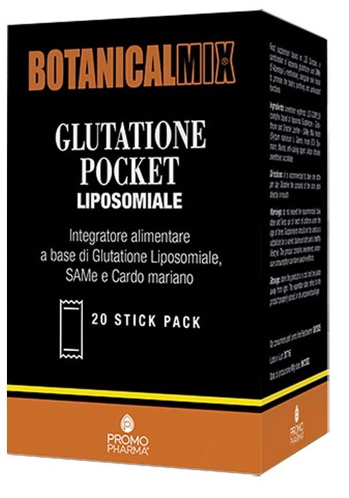 BOTANICALMIX GLUTATIONE POCKET LIPOSOMIALE 20 STICK DA 2 G - Farmacia Bartoli