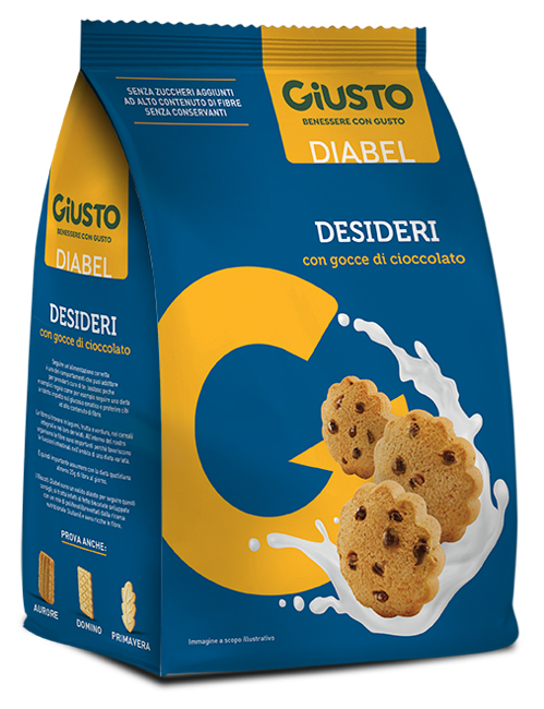 GIUSTO DIABEL BISCOTTO DESIDERI 150 G - Farmacia Bartoli