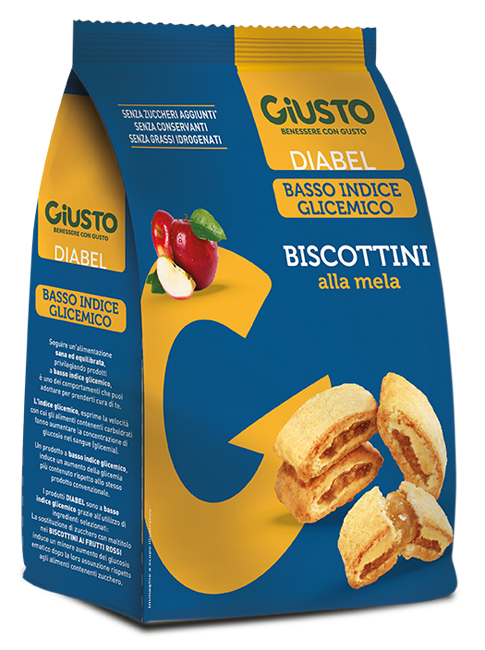 GIUSTO DIABEL BISCOTTINI MELA 250 G - Farmacia Bartoli
