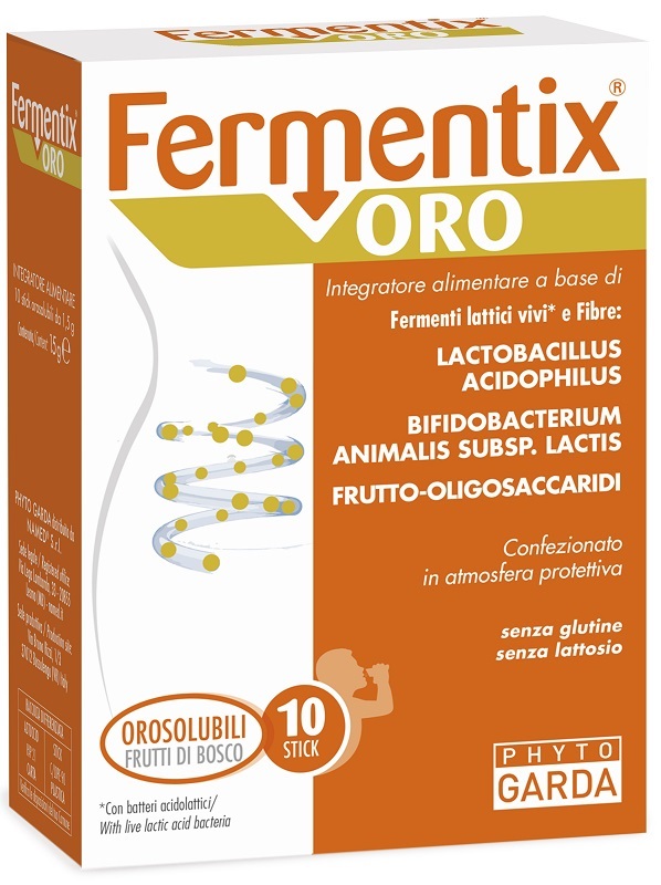 FERMENTIX ORO 10 STICK OROSOLUBILI DA 1,5 G - Farmacia Bartoli