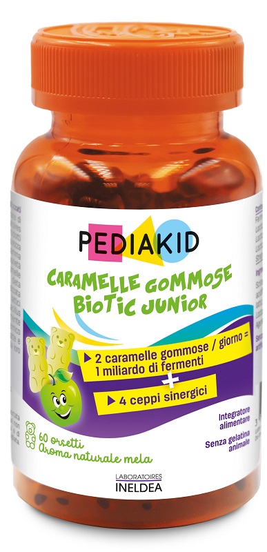 PEDIAKID BIOTIC JUNIOR 60 ORSETTI GOMMOSI - Farmacia Bartoli