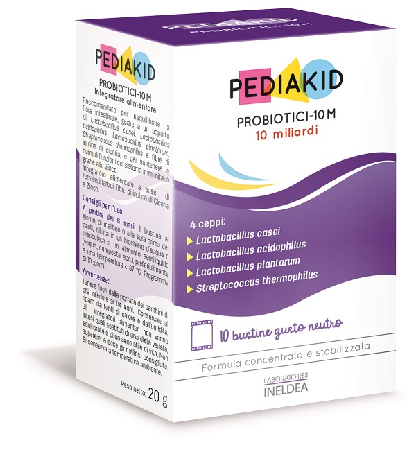 PEDIAKID PROBIOTICI 10M 10 BUSTINE - Farmacia Bartoli