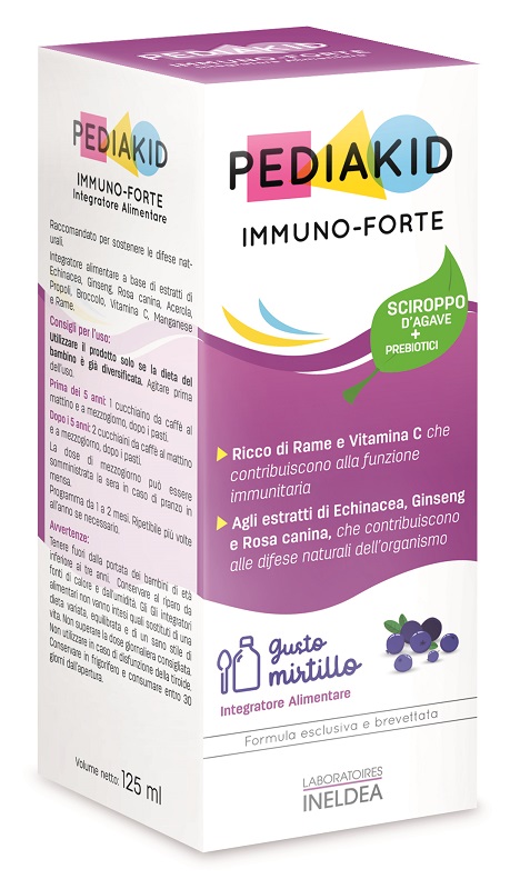 PEDIAKID IMMUNO FORTE SCIROPPO 125 ML - Farmacia Bartoli