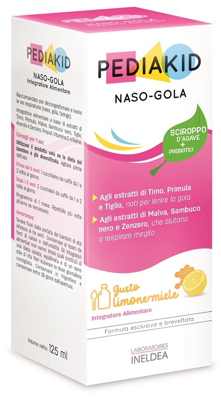 PEDIAKID NASO GOLA SCIROPPO 125 ML - Farmacia Bartoli