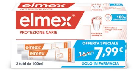 ELMEX DENTIFRICIO ANTICARIE BITUBO 2 PEZZI DA 100 ML - Farmacia Bartoli