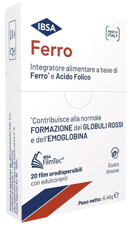 FERRO IBSA 20 FILM ORODISPERSIBILI - Farmacia Bartoli