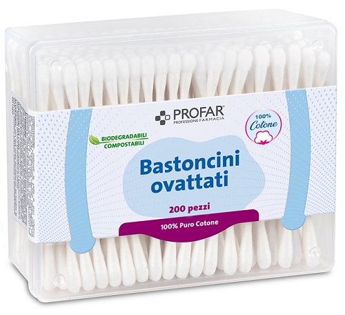 PROFAR BASTONCINI OVATTATI 200 PEZZI - Farmacia Bartoli