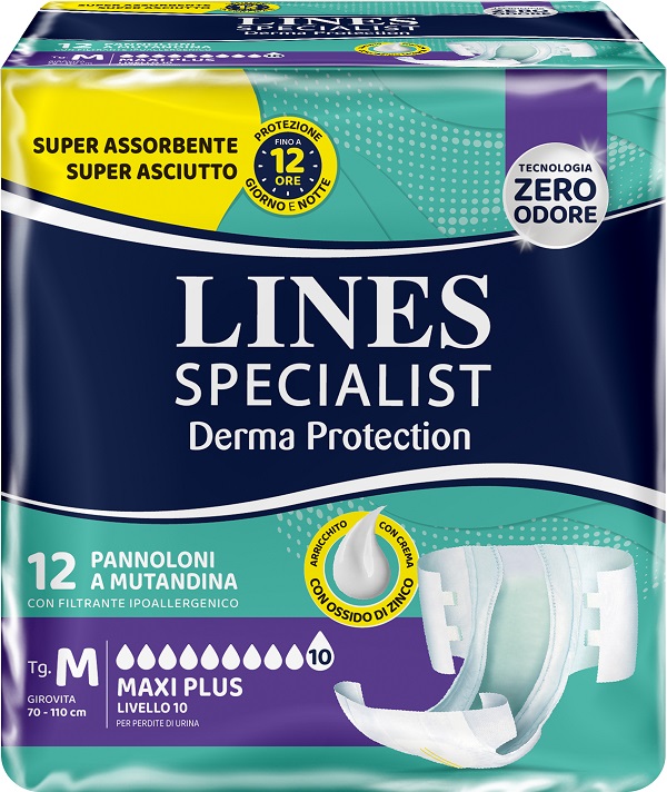 PANNOLONE MUTANDINA LINES SPECIALIST DERM AP M 12 PEZZI - Farmacia Bartoli
