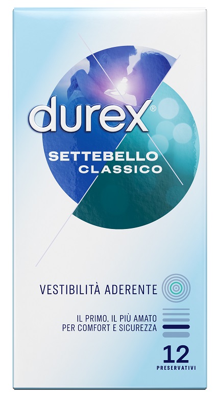 PROFILATTICO DUREX SETTEBELLO CLASSICO 12 PEZZI - Farmacia Bartoli