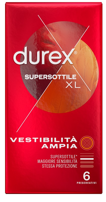 PROFILATTICO DUREX SUPERSOTTILE XL 6 PEZZI - Farmacia Bartoli