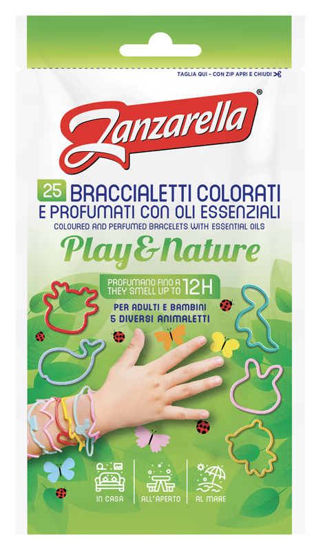 ZANZARELLA BRACCIALETTI PALY&NATURE 25 PEZZI - Farmacia Bartoli