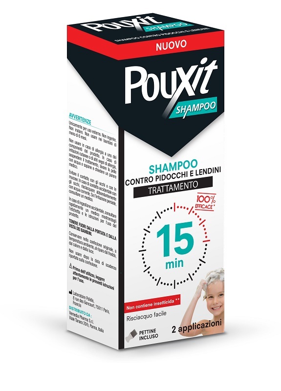 SHAMPOO CONTRO PIDOCCHI E LENDINI POUXIT TRATTAMENTO CON PETTINE INCLUSO 200 ML - Farmacia Bartoli