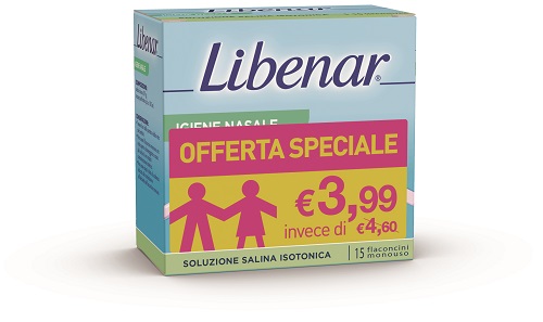 SOLUZIONE ISOTONICA LIBENAR 15 FLACONCINI DA 5 ML TAGLIO PREZZO - Farmacia Bartoli