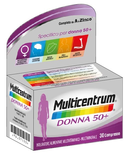 MULTICENTRUM DONNA 50+ 30 COMPRESSE - Farmacia Bartoli