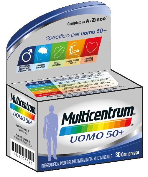 MULTICENTRUM UOMO 50+ 30 COMPRESSE - Farmacia Bartoli