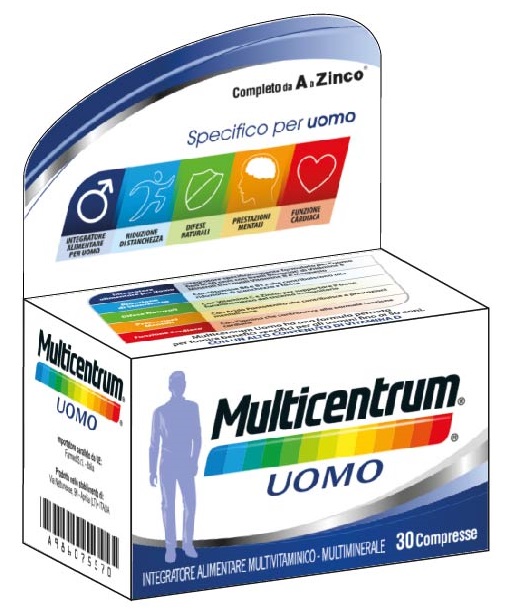 MULTICENTRUM UOMO 30 COMPRESSE - Farmacia Bartoli