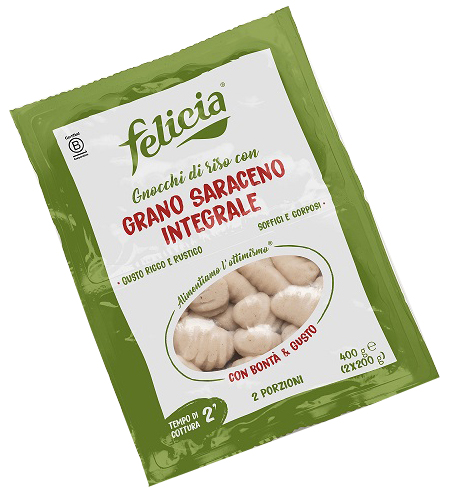 FELICIA GNOCCHI DI RISO CON GRANO SARACENO INTEGRALE 400 G - Farmacia Bartoli