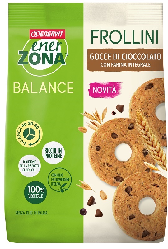 ENERZONA FROLLINI INTEGRALE GOCCE CIOCCOLATO 250 G - Farmacia Bartoli
