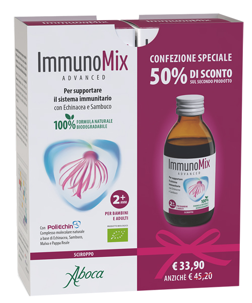 IMMUNOMIX ADVANCED SCIROPPO CONFEZIONE SPECIALE 2 PEZZI - Farmacia Bartoli