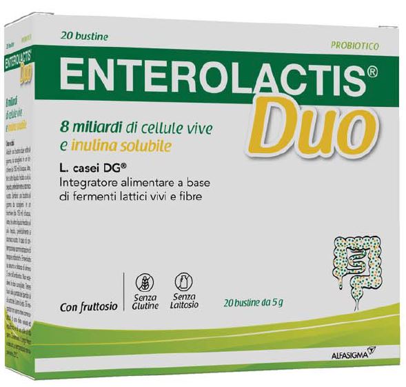 ENTEROLACTIS DUO INULINA 20 BUSTINE 5 G - Farmacia Bartoli