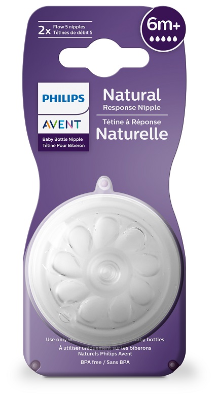 AVENT TETTARELLA NATURAL RESPONSE FLUSSO 5 6 MESI+ 2 PEZZI - Farmacia Bartoli