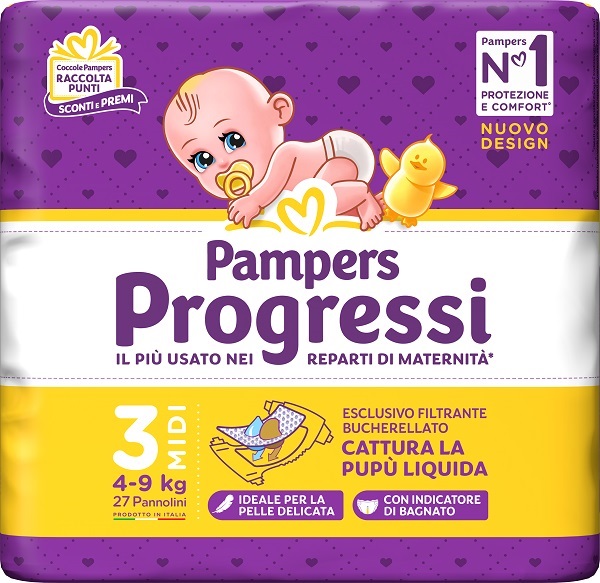 PAMPERS PROGRESSI MIDI 27 PEZZI - Farmacia Bartoli