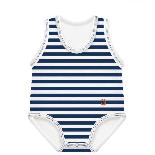 J BIMBI BODY 0-36M BIO COTTON SUMMER RIGHE BLU SCURO-BIANCO - Farmacia Bartoli