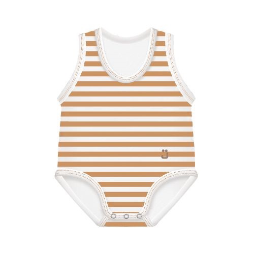 J BIMBI BODY 0-36M BIO COTTON SUMMER RIGHE CARAMELLO-BIANCO - Farmacia Bartoli
