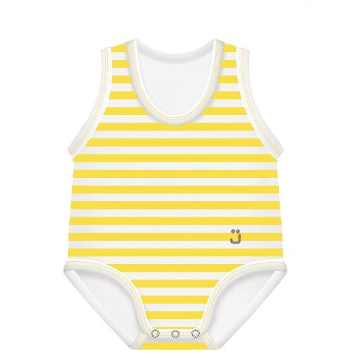 J BIMBI BODY 0-36M BIO COTTON SUMMER RIGHE GIALLO-BIANCO - Farmacia Bartoli