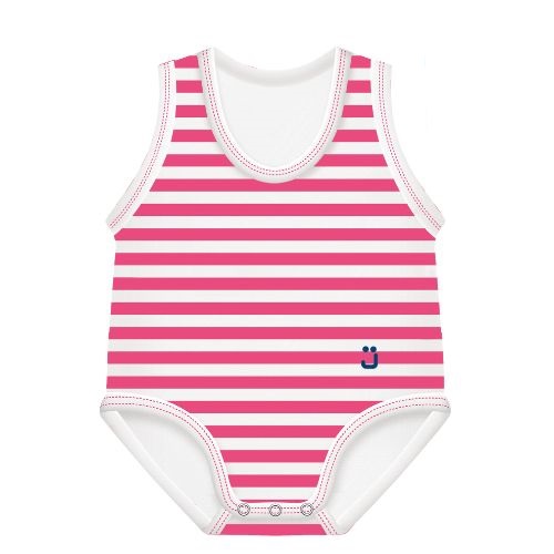 J BIMBI BODY 0-36M BIO COTTON SUMMER RIGHE FUCSIA-BIANCO - Farmacia Bartoli