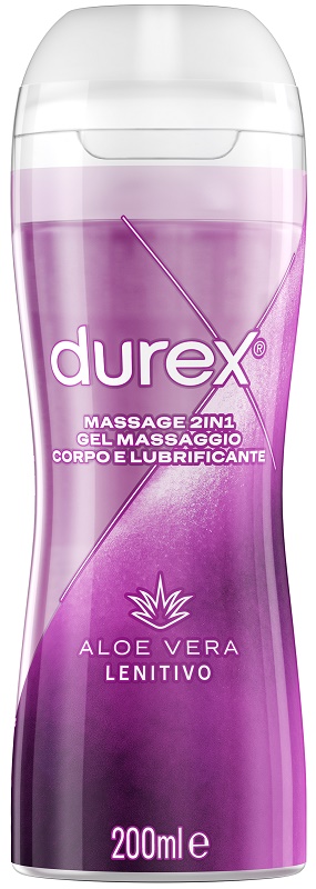 DUREX MASSAGE 2 IN 1 GEL MASSAGGIO CORPO E LUBRIFICANTE ALOE VERA 200 ML - Farmacia Bartoli