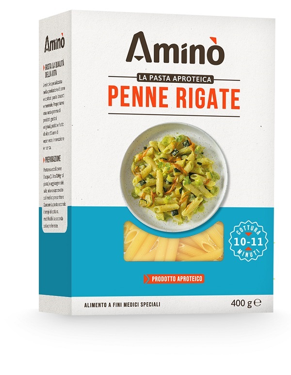 AMINO LA PASTA APROTEICA PENNE RIGATE 400 G - Farmacia Bartoli