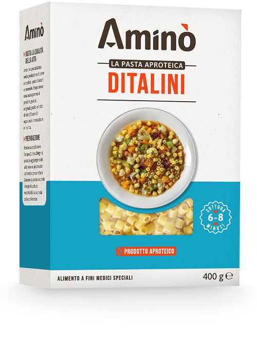 AMINO' LA PASTA APROTEICA DITALINI 400 G - Farmacia Bartoli