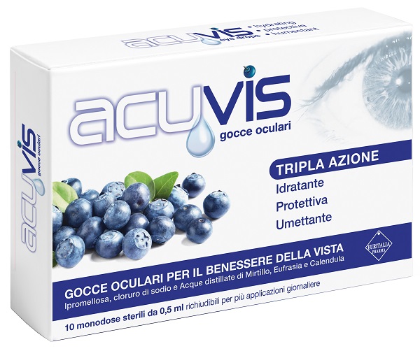 GOCCE OCULARI ACUVIS 10 FLACONCINI 0,5 ML - Farmacia Bartoli