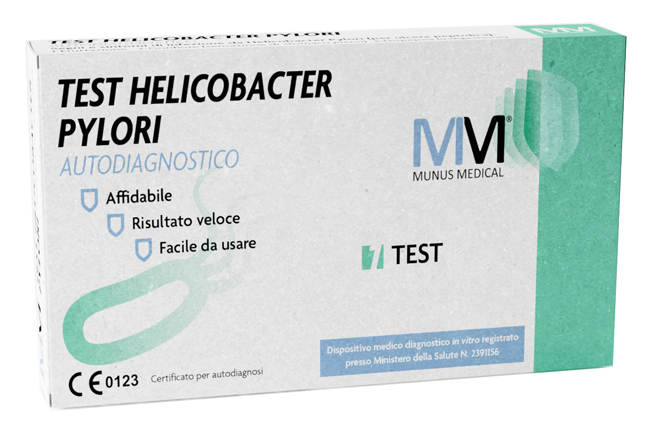 MUNUS MEDICAL TEST AUTODIAGNOSTICO ANTIGENE HELICOBACTER PYLORI - Farmacia Bartoli