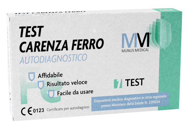 MUNUS MEDICAL TEST AUTODIAGNOSTICO CARENZA DI FERRO - Farmacia Bartoli