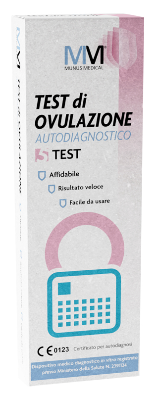 MUNUS MEDICAL TEST AUTODIAGNOSTICO DI OVULAZIONE 5 PEZZI - Farmacia Bartoli