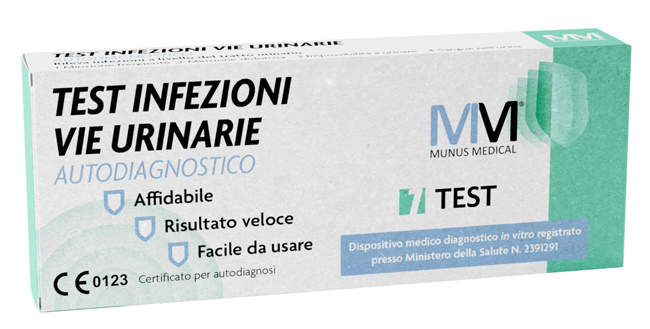 MUNUS MEDICAL TEST AUTODIAGNOSTICO INFEZIONI VIE URINARIE - Farmacia Bartoli