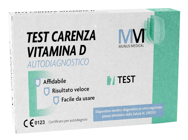MUNUS MEDICAL TEST AUTODIAGNOSTICO VITAMINA D - Farmacia Bartoli