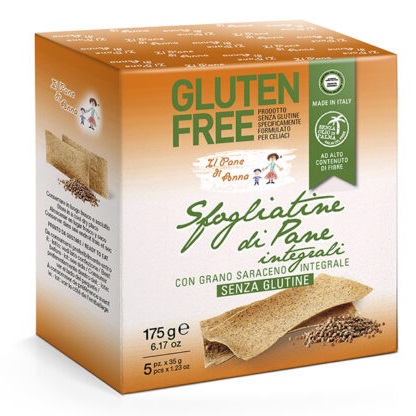 IL PANE DI ANNA SFOGLIATINE PANE INTEGRALE SENZA GLUTINE 315 G - Farmacia Bartoli