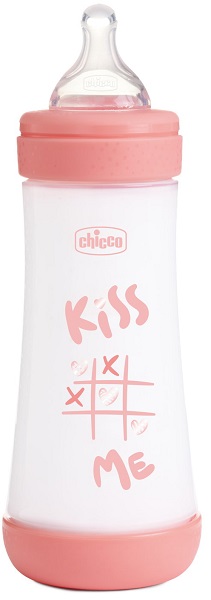 CHICCO BIBERON P5 300ML FAST SILICONE GIRL - Farmacia Bartoli