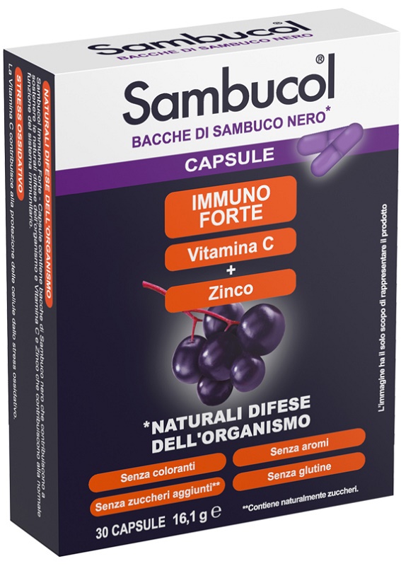 SAMBUCOL IMMUNOFORTE 30 CAPSULE - Farmacia Bartoli
