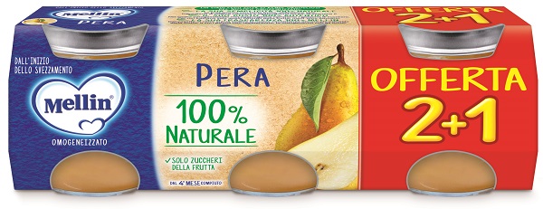 MELLIN OMOGENEIZZATO PERA 3 PEZZI DA 100 G - Farmacia Bartoli