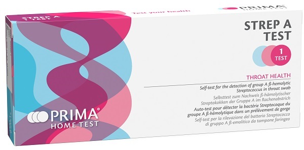 TEST AUTODIAGNOSTICO PRIMA HOME TEST STREP A RILEVAZIONE ANTIGENI SPECIFICI STREPTOCOCCO A MEDIANTE IMMUNOCROMATOGRAFIA - Farmacia Bartoli