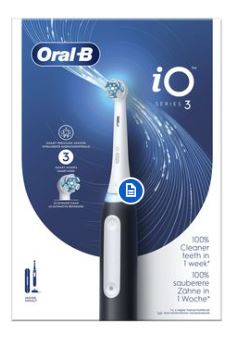 ORALB IO3S BLACK SPAZZOLINO ELETTRICO - Farmacia Bartoli