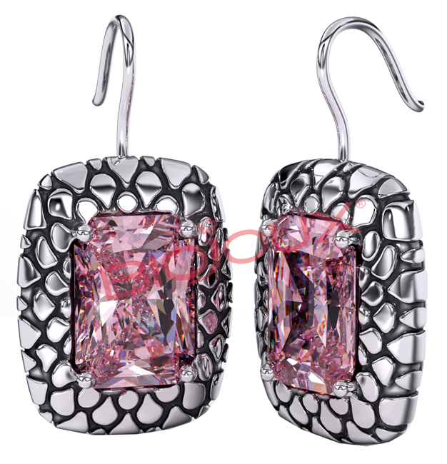 BJT332 ORECCHINO ARIELLE ROSE 34MM STEEL SILK - Farmacia Bartoli