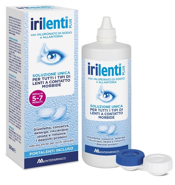 SOLUZIONE UNICA PER LENTI A CONTATTO IRILENTI 360 ML + PORTALENTI - Farmacia Bartoli