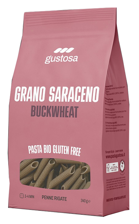 PASTA GUSTOSA 100% GRANO SARACENO BIO PENNE 340 G - Farmacia Bartoli