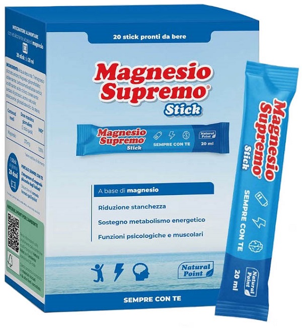 MAGNESIO SUPREMO 20 STICK DA 20 ML - Farmacia Bartoli