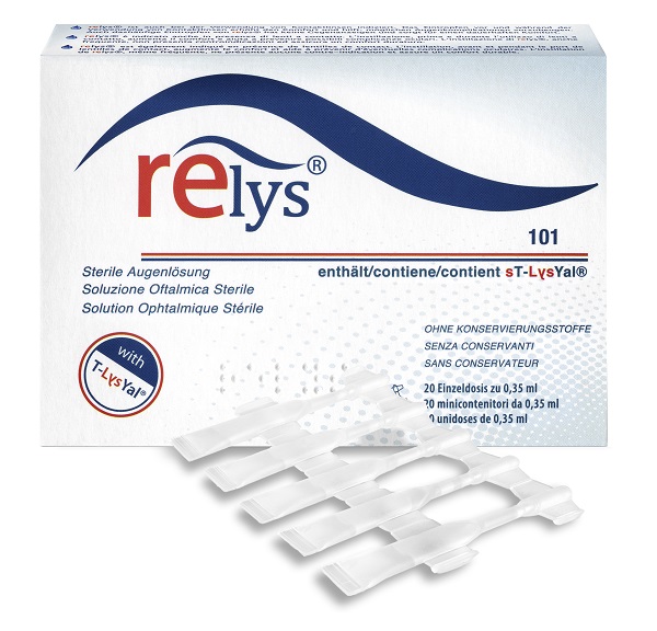 RELYS MONODOSE SOLUZIONE OFTALMICA 20 MINICONTENITORI DA 0,35 ML SENZA CONSERVANTI - Farmacia Bartoli